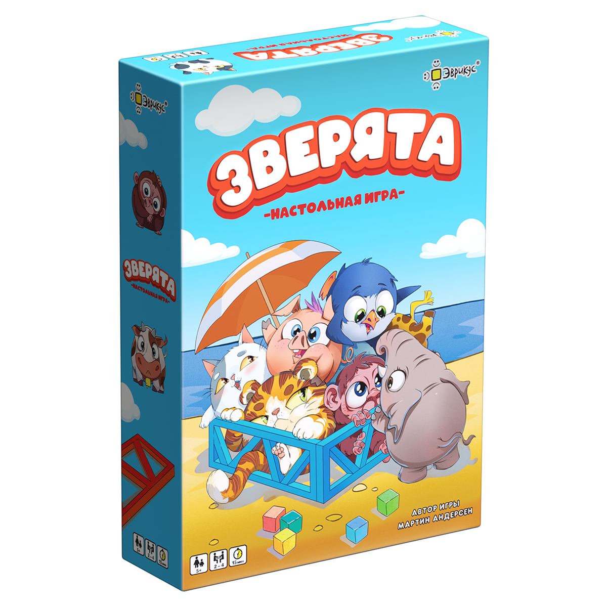 АКЦИЯ!!! "Эврикус" Игра настольная "Зверята" BG-17073